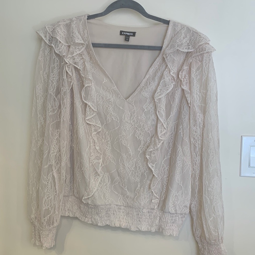 Express lace blouse new without tags